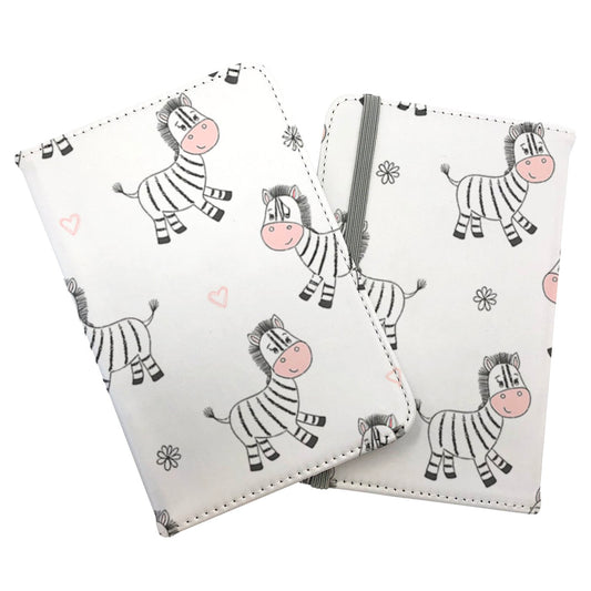 Cute Hand Drawn Zebra Passport Cover