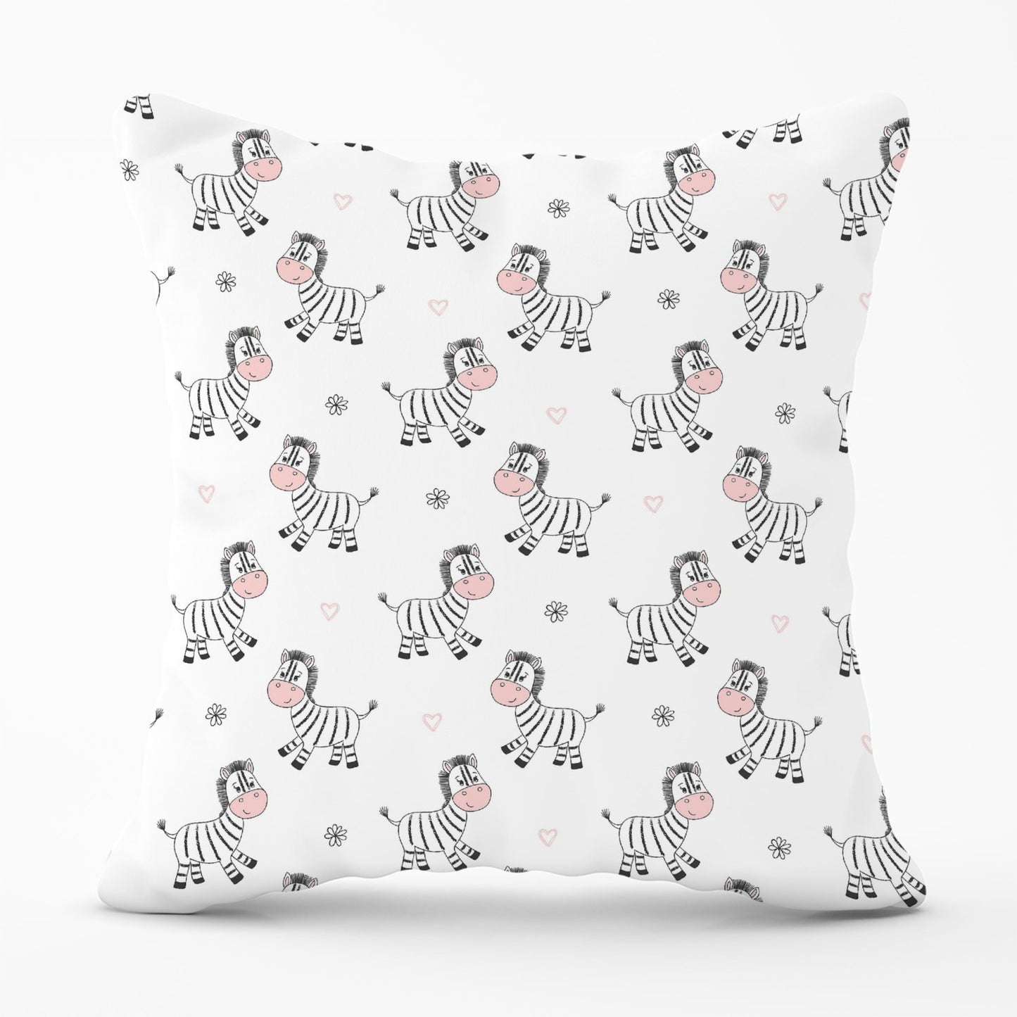 Cute Hand Drawn Zebra Outdoor Cushion