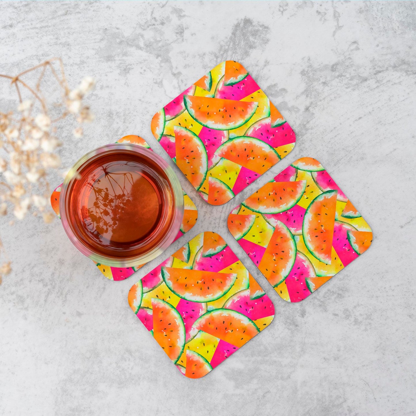 Watermelon Design Coasters