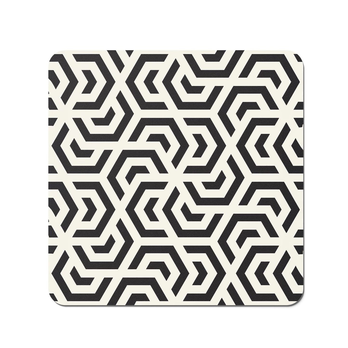 Hexagonal Geometric Pattern Coasters