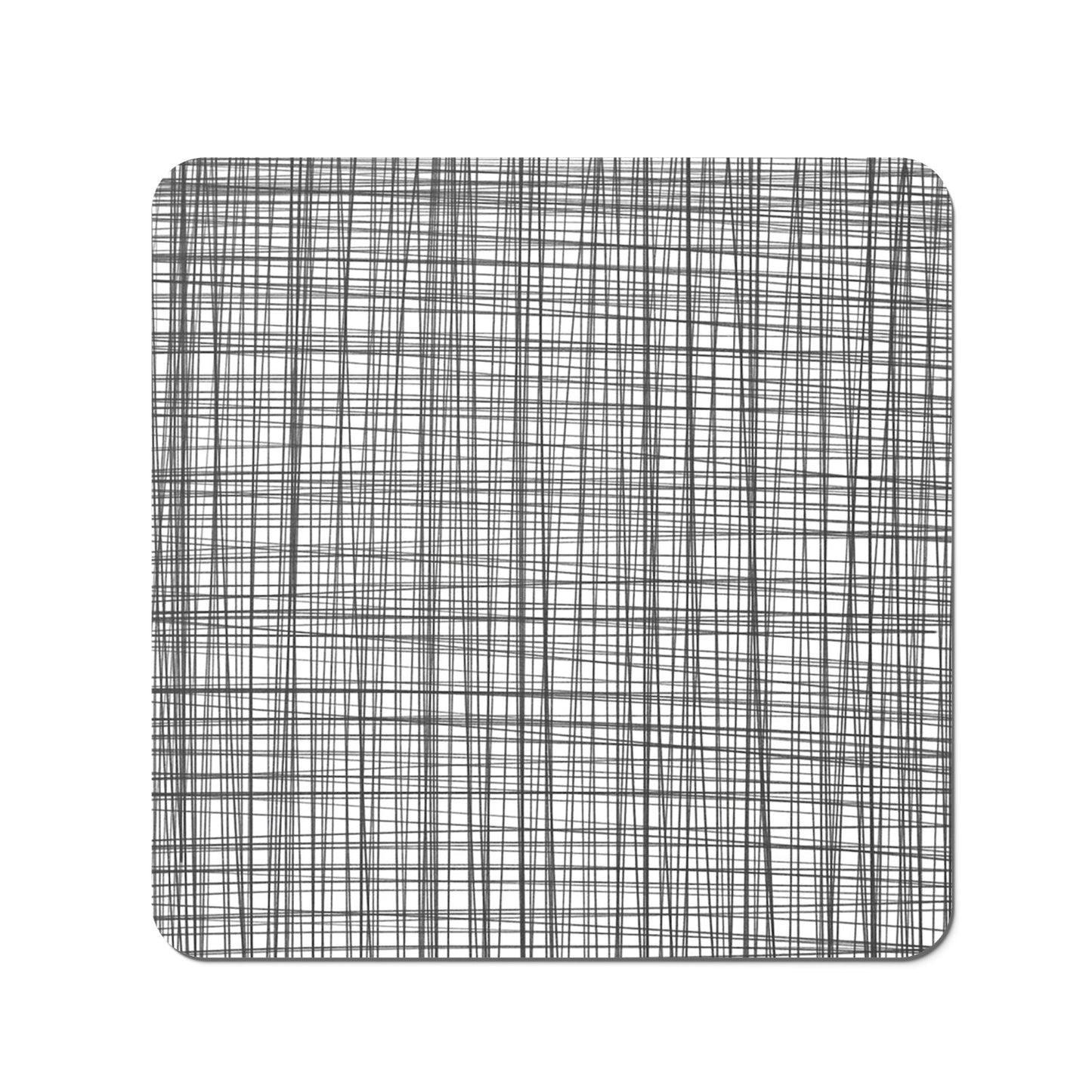 Monochrome Pencil Scribble Coasters