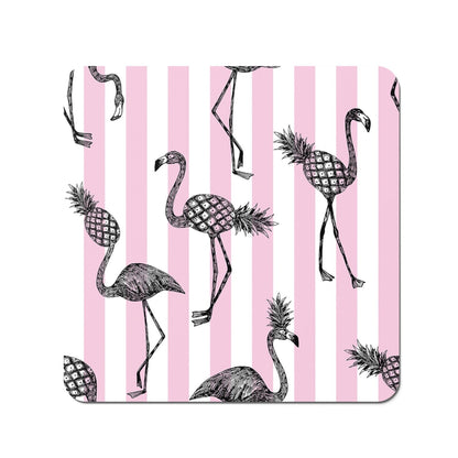 Pineapple Flamingo Coasters