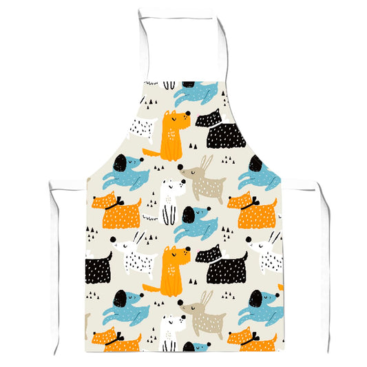 Hand Drawn Dogs Apron