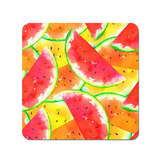 Melon Print Coasters