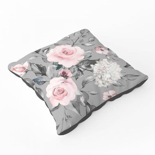 Dusty Pink Roses Floor Cushion