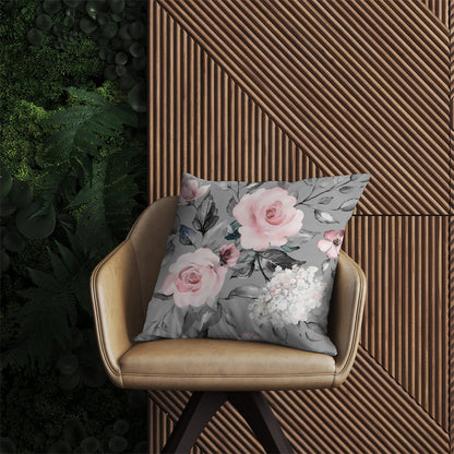 Dusty Pink Roses Outdoor Cushion