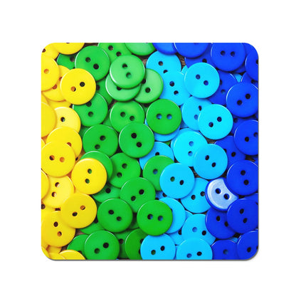 Colourful Buttons Coasters