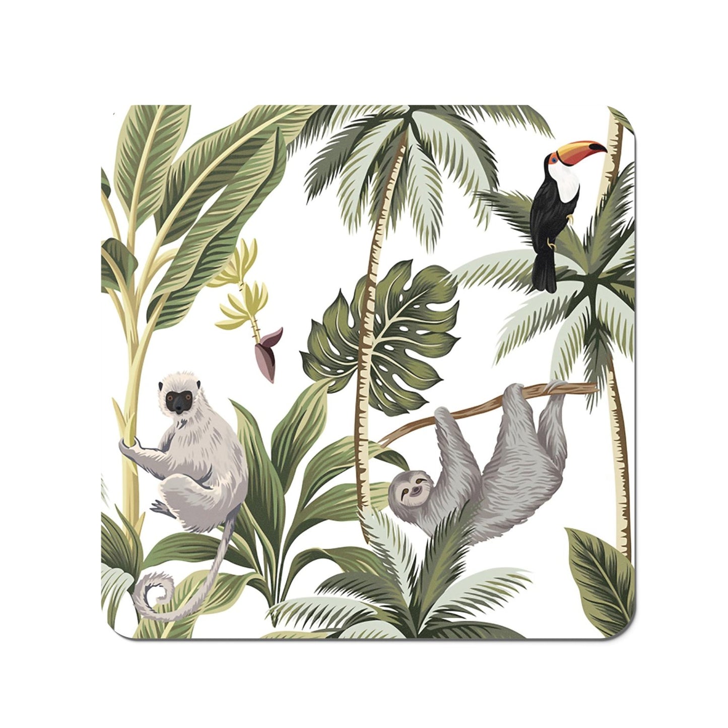 Tropical Sloths Coasters