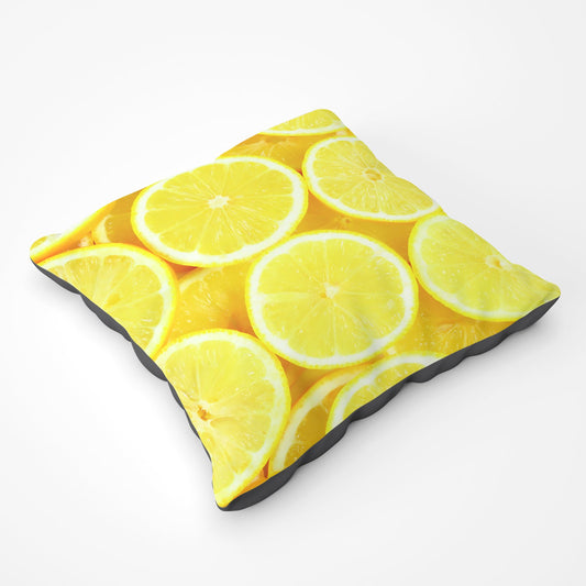 Vibrant Lemons Floor Cushion