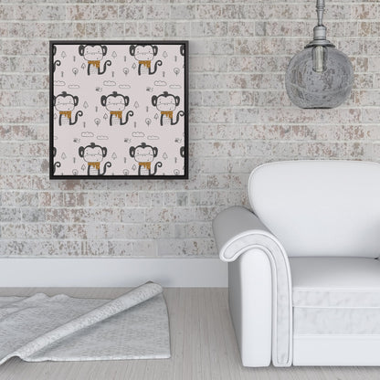 Monkey Forest Framed Canvas