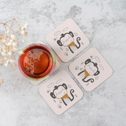 Single Monkey Forest Coasters