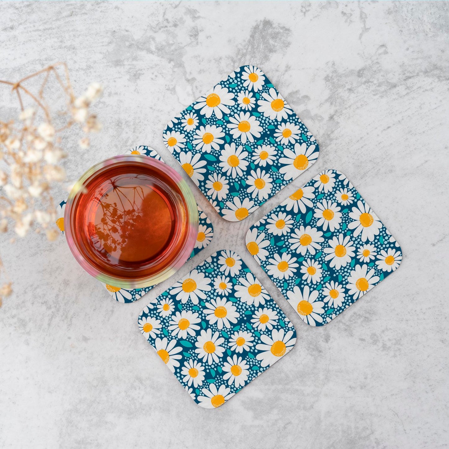 Camomile Flowers Coasters