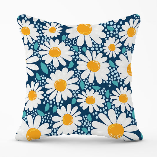 Camomile Flowers Outdoor Cushion