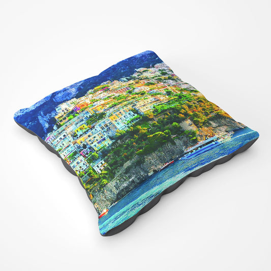 Positano, Amalfi Coast Floor Cushion