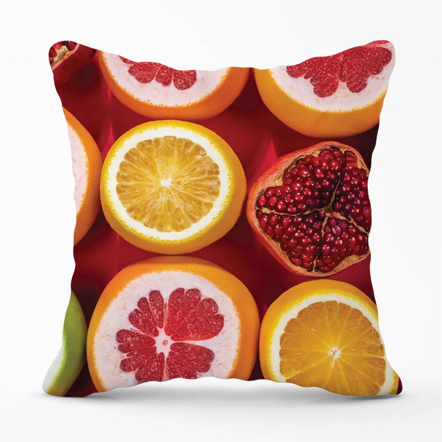 Citrus And Pomegranate Outdoor Cushion