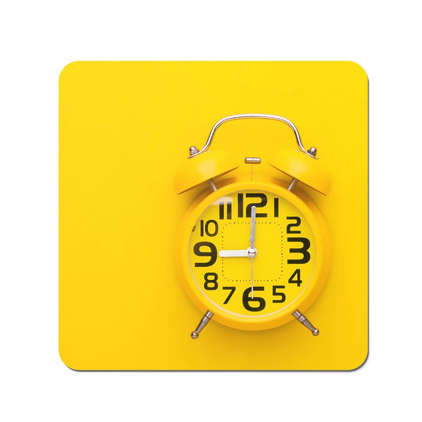 Yellow Alarm Clock Coasters