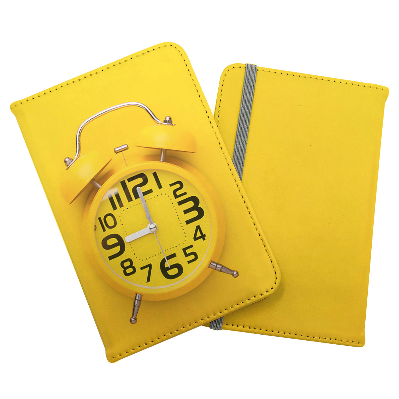 Yellow Alarm Clock Passport Cover