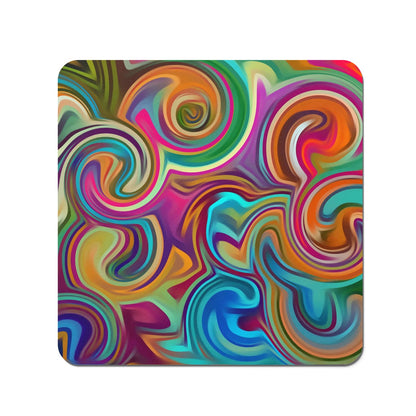 Colourful Wave Pattern Coasters