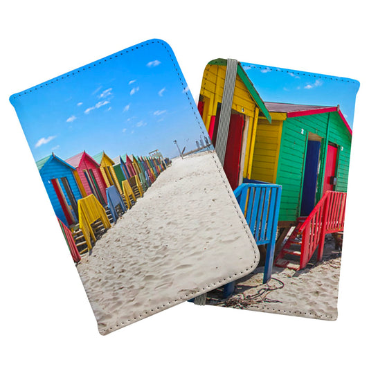 Beach Huts At Muizenberg Beach Passport Cover