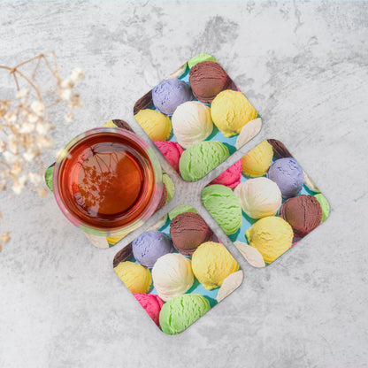 Ice Cream Scoops Coasters