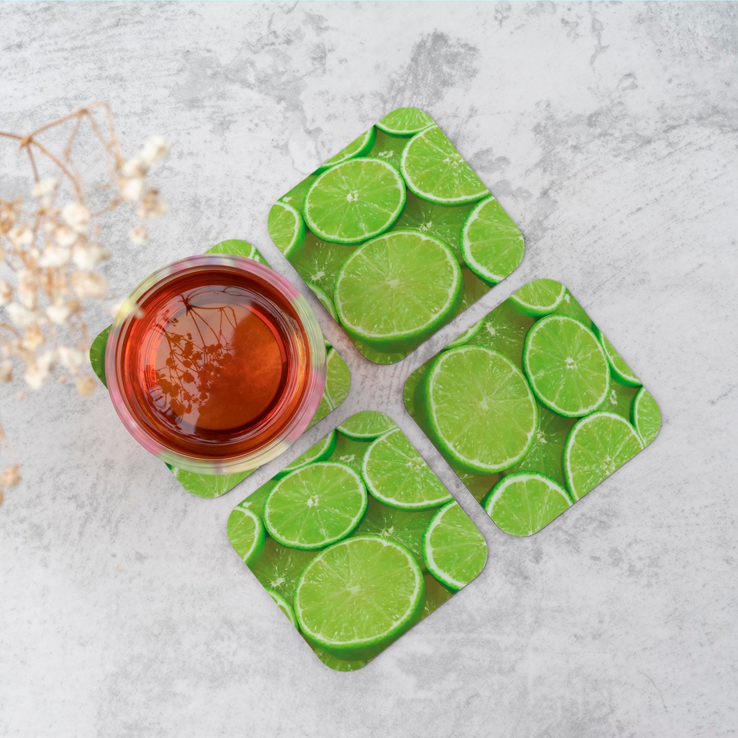 Fresh Limes Coasters