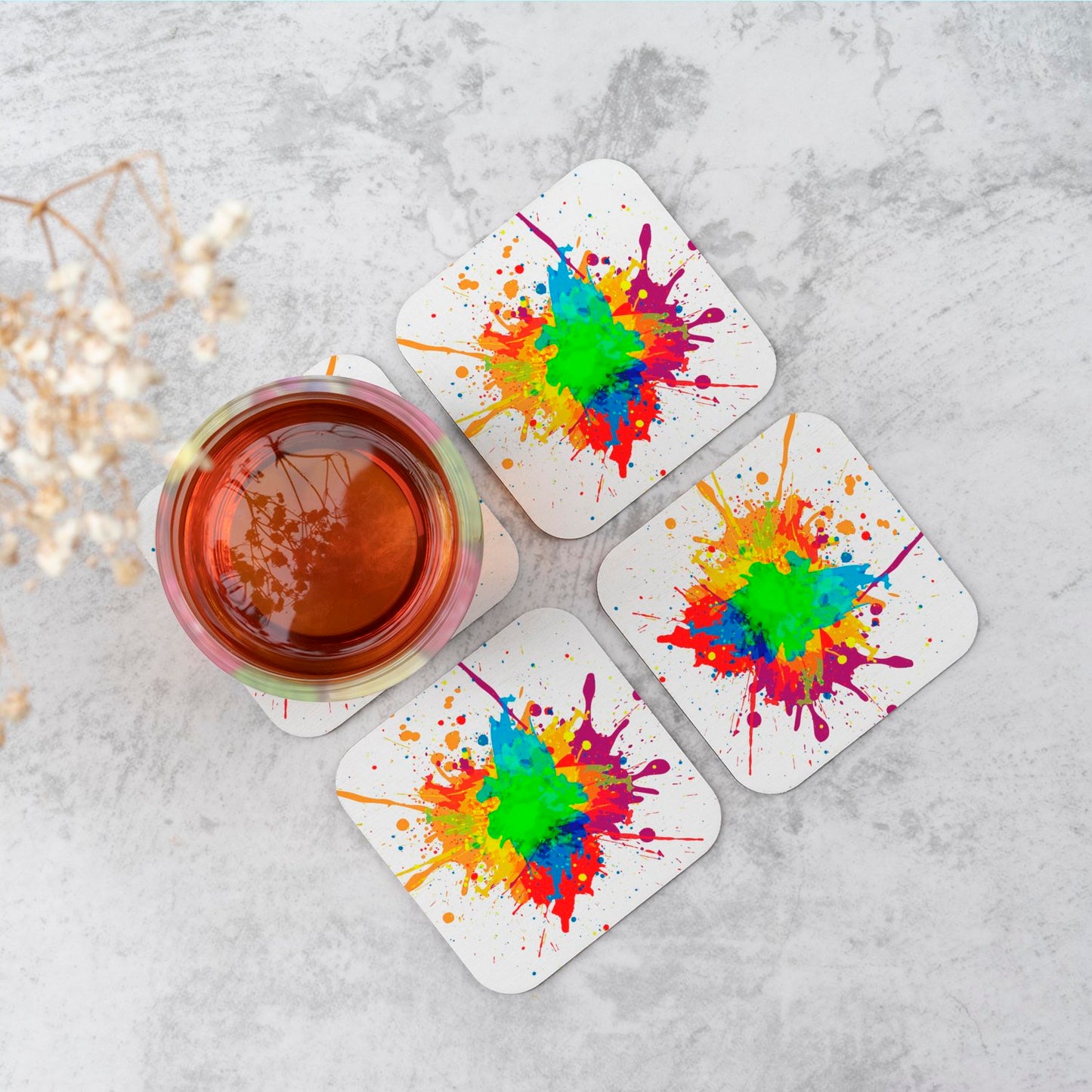 Paint Splash! Coasters