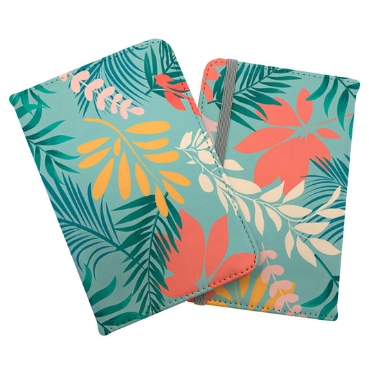 Abstract Bright Colorful Tropical Leaves Passport Cover