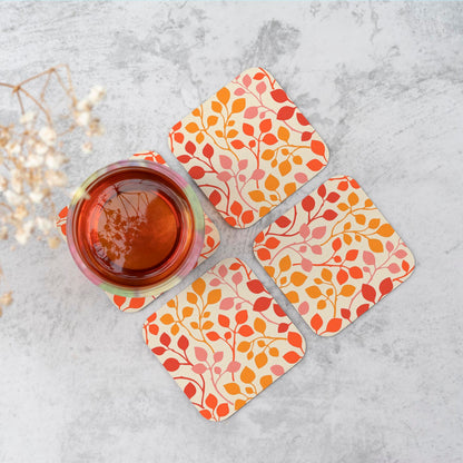 Colorful Autumn Leaves Coasters