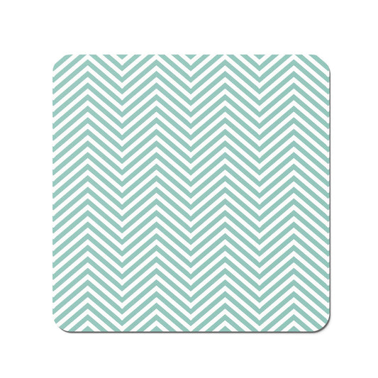 Geometric Chevron Pattern Coasters