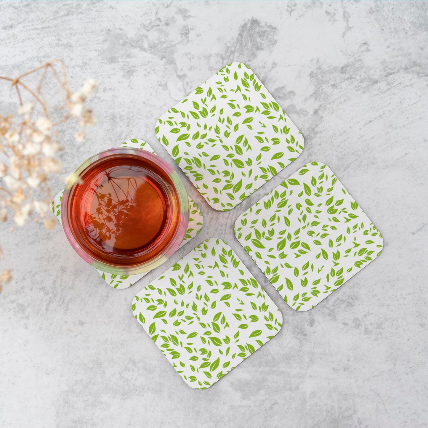 Green Leaves Coasters