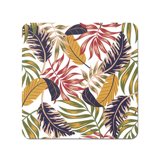 Hawaiian Style Jungle Leaves Coasters