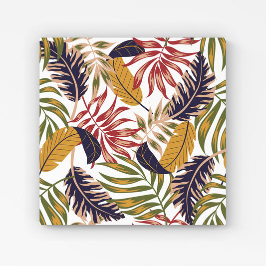 Hawaiian Style Jungle Leaves Canvas