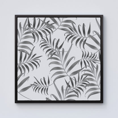 Hawaiian Style Palm Leaves Framed Canvas