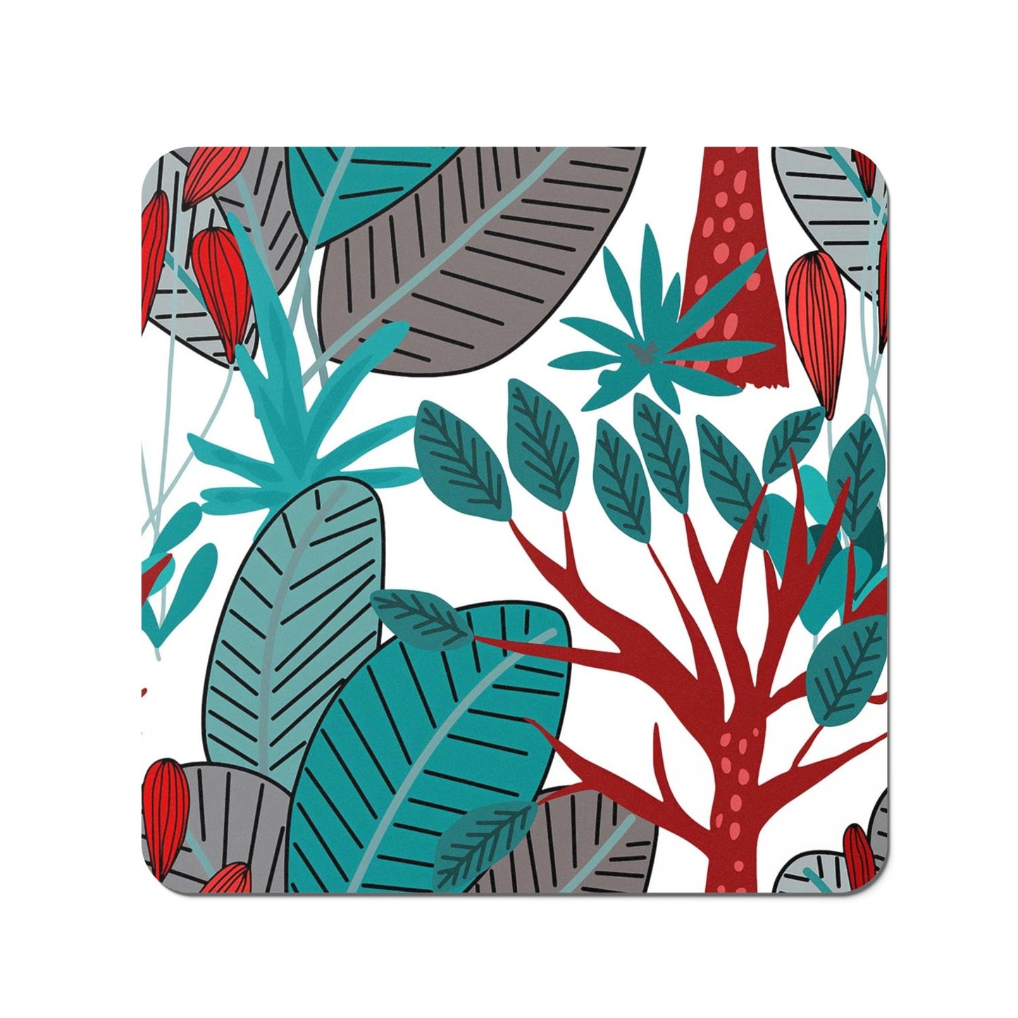 Jungle Exotic Summer Tropical Leaves Coasters