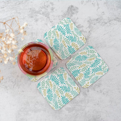 Multicolor Leafs And Branches Coasters