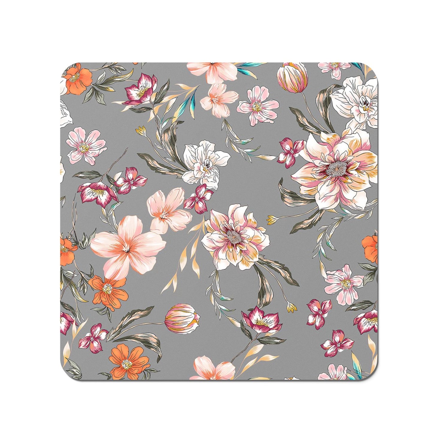 Peony, Lily, Tulip, Daisy Colorful  Coasters