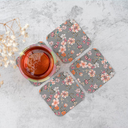 Peony, Lily, Tulip, Daisy Colorful  Coasters