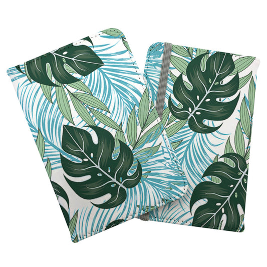 Tropical Pattern And Flowers Passport Cover