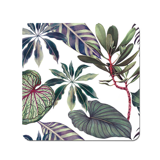 Watercolor Tropical Leaf Coasters