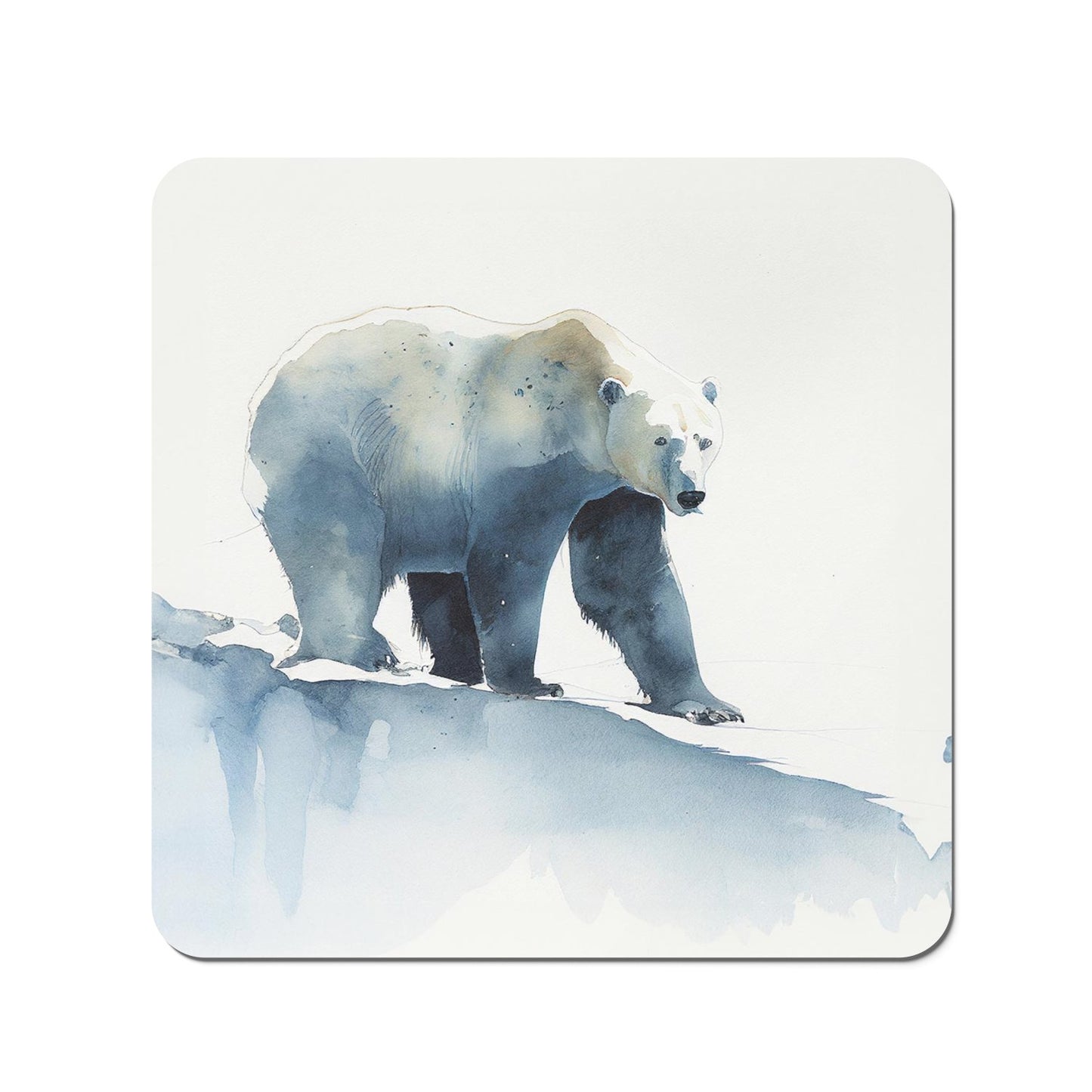 Polar Bear Watercolour Coasters