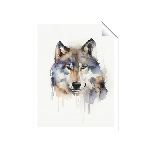 Wolf Watercolour Art Prints