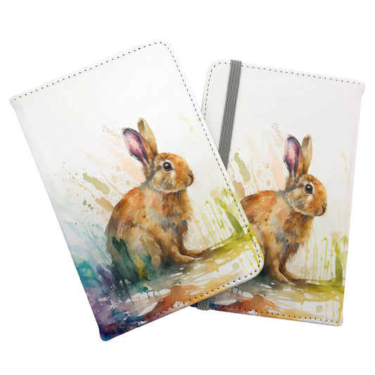 Rabbit Splash Watercolour Passport Cover