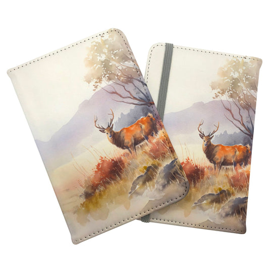 Stag Deer Water Colour Passport Cover