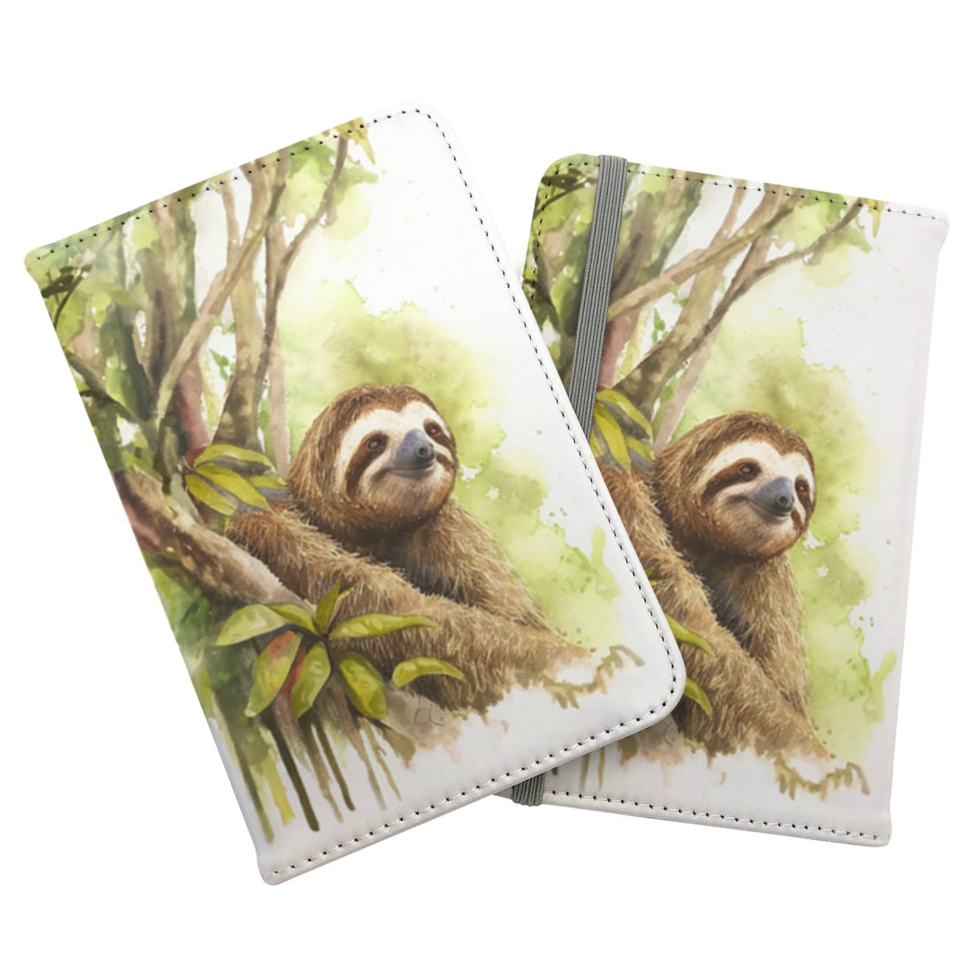 Sloth Watercolour Passport Cover