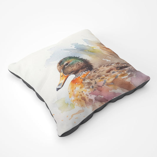 Mallard Watercolour Floor Cushion