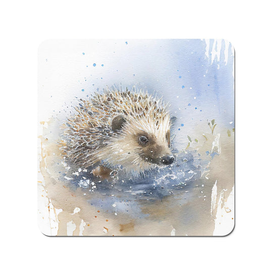 Hedgehog Watercolour Coasters