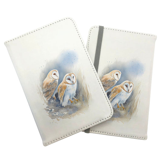 Barn Ano Owls Watercolour Passport Cover