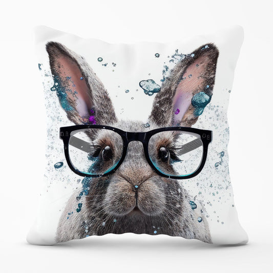 Rabbit Splashart Outdoor Cushion