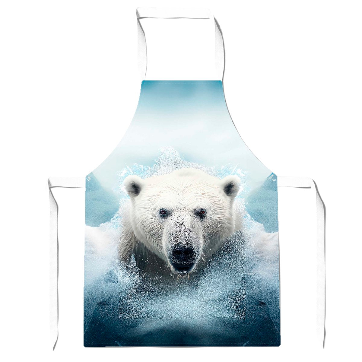 Polar Bear Splashart Apron