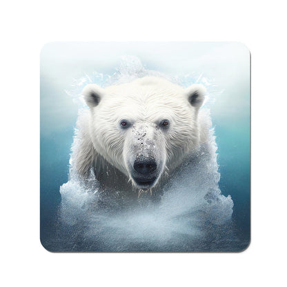 Polar Bear Splashart Coasters